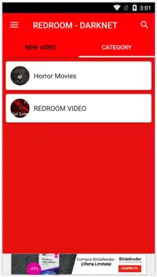 REDROOM - DARKNET MOUVIES android App screenshot 2